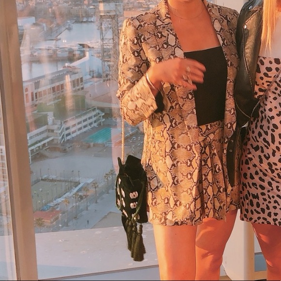 Zara Snakeskin Matching Set - Blazer + Skirt - Picture 5 of 5